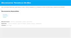 Desktop Screenshot of diccionario.de-mas.net